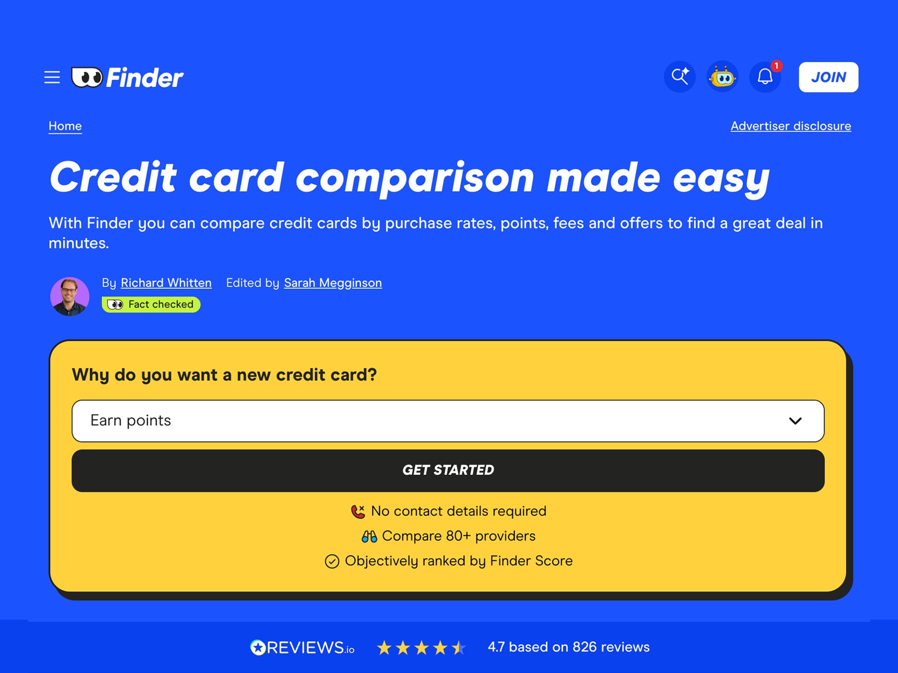 Finder.com publishing platform preview